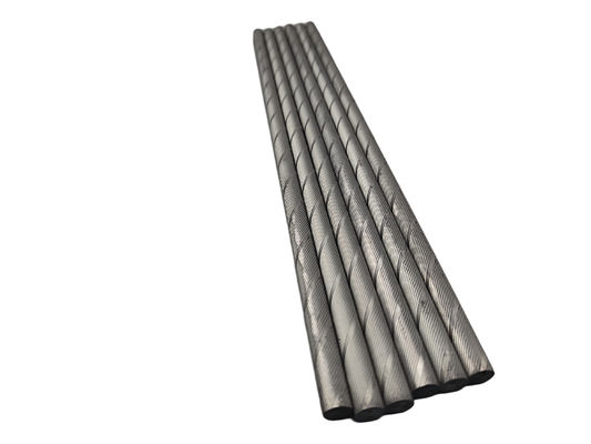 جودة  Customizable Length Ground Surface Finish Cemented Carbide Helical Rods for Precision Cutting مصنع