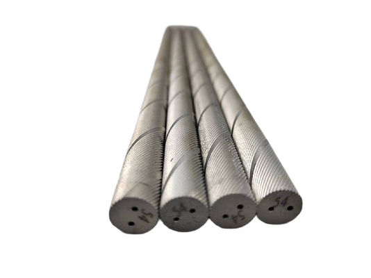13.0g/Cm3-15.58g/Cm3 الدوامج التولفستين الخيوط العصا مع ثقوب التبريد مزدوجة