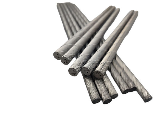 سطح الأرض إكمال Tungsten Carbide Helical Rod مع ثقوب التبريد HRA 81.5-95 للمعالجة الدقيقة